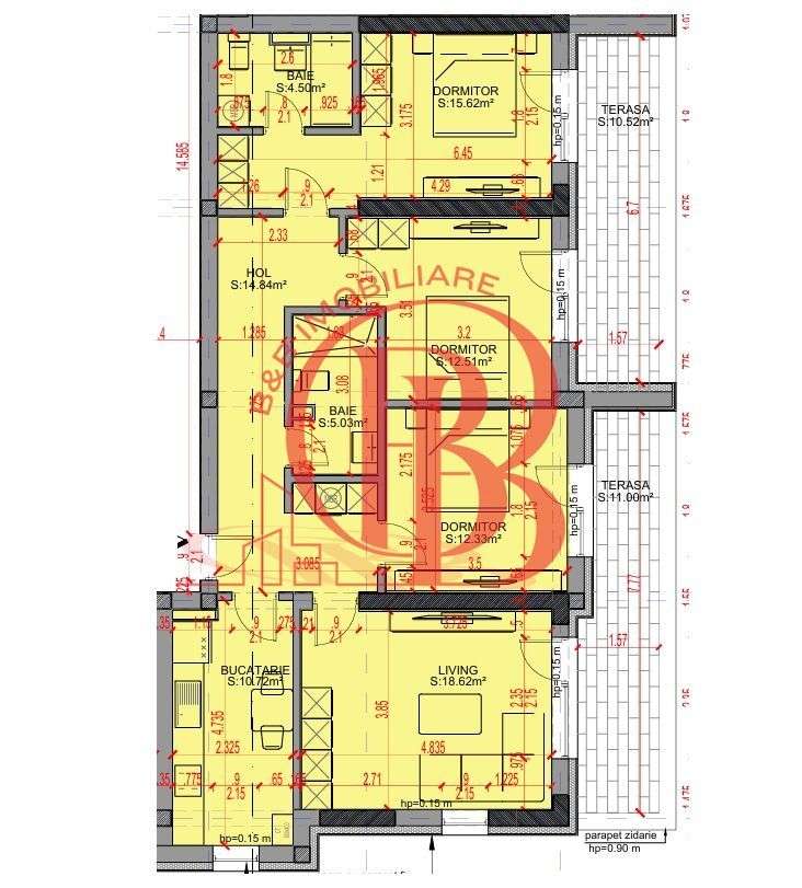 Apartament 4 camere Parcare Gratis Theodor Pallady 5min STB