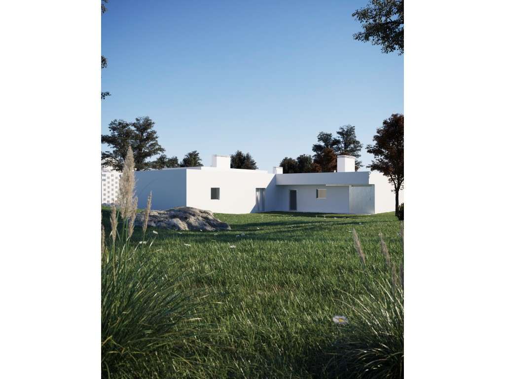 Moradia T3+1 individual, térrea com piscina no Coimbrão-5