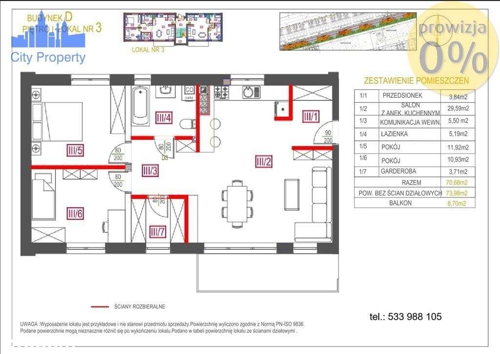 Marki 3-pokojowe mieszkanie z balkonem - Pełny obrazek: 2/10