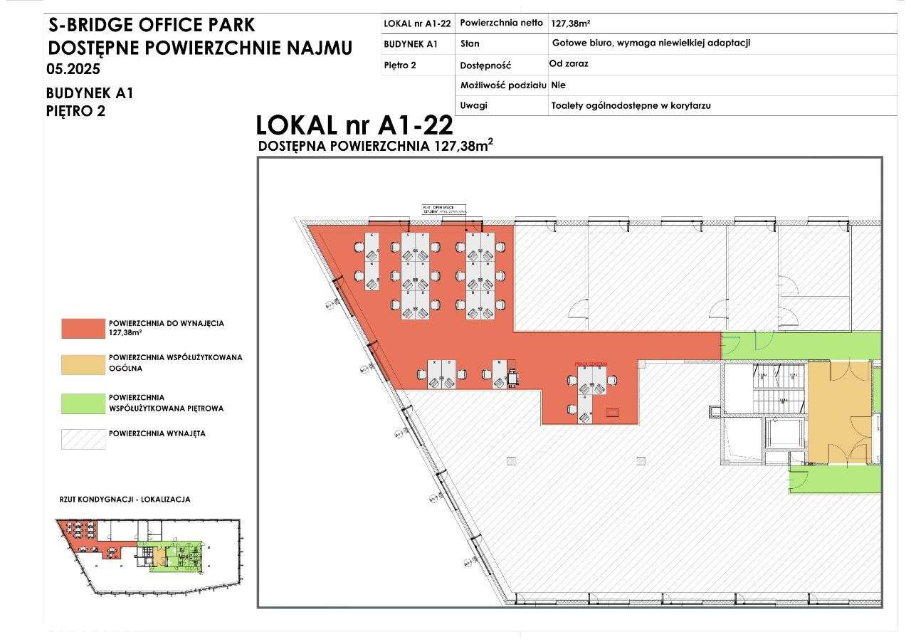 S-Bridge Office Park A1 lok. 22 biurowy na w 130 mkw. - Pełny obrazek: 4/14