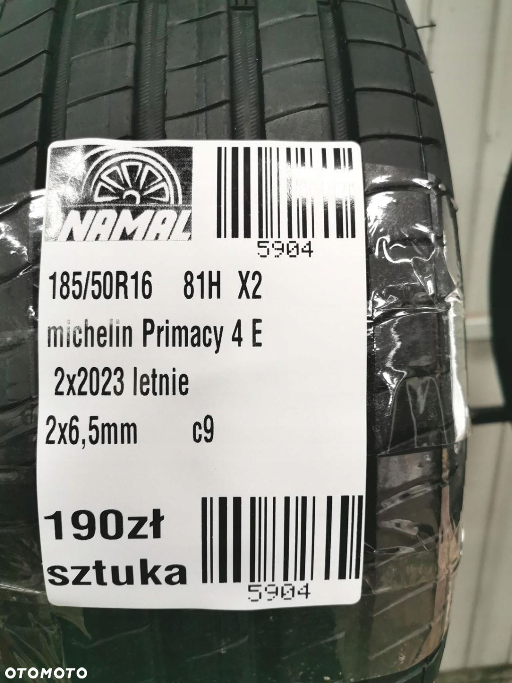 185/50R16 michelin 2023 opony letnie 6,5mm 5904 - 7