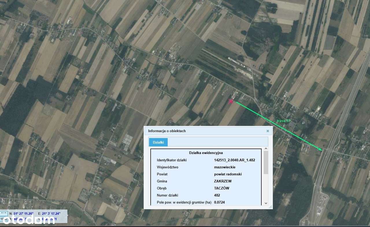 Działka na sprzedaż, Zakrzew - Pełny obrazek: 4/5