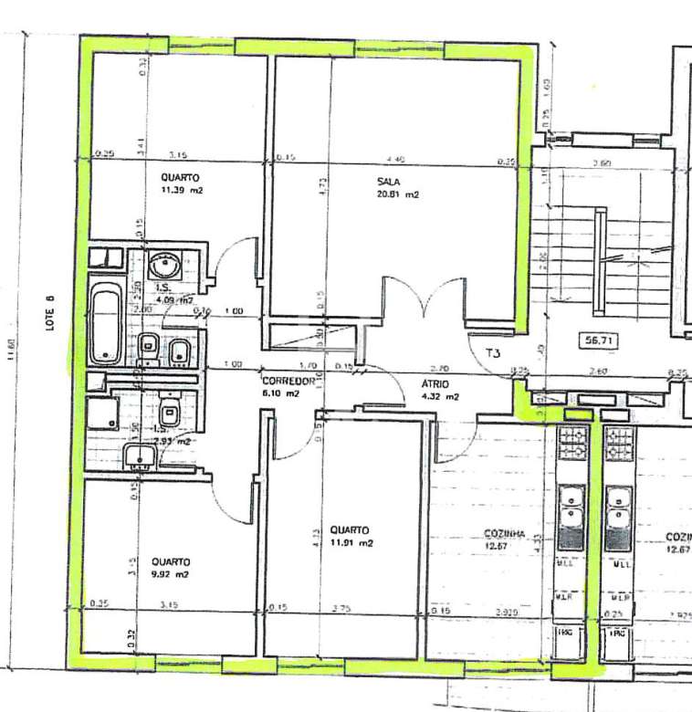 Apartamento T3 em São Sebastião de Guerreiros - Remodelação Total-21