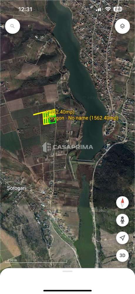 Teren 4700 mp, Sorogari - vedere lac, ideal pentru investitie. - Imagine principală: 2/3