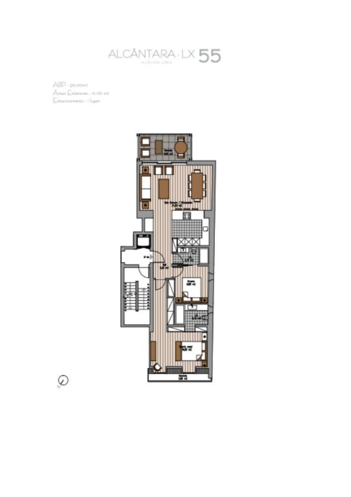 Apartamento T1 em Alcantara - com estacionamento-27
