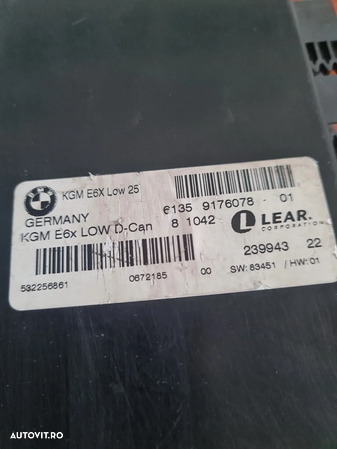 Calculator Modul Confort BCM Gateway Bmw E60 E61 Cod 9176078 Dezmembrez Bmw - Dezmembrari Arad - 5