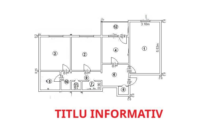 Apartament 3 camere DECOMANDAT 80 mp ETAJ 8/8, LIFT - PĂCURARI-PETROM