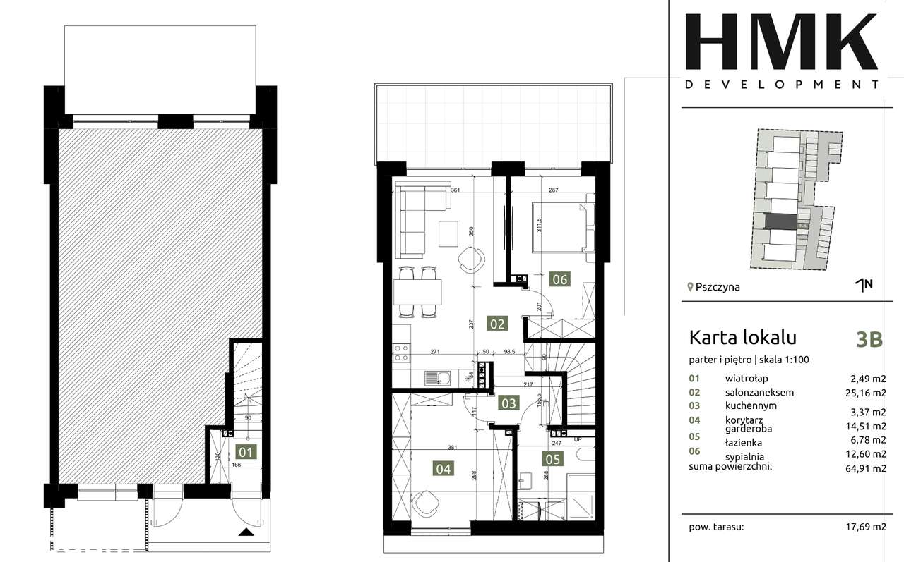 Osiedle przy ul. Bielasa | 3 pokoje z dużym balkonem | 64,91m2 - Pełny obrazek: 4/13