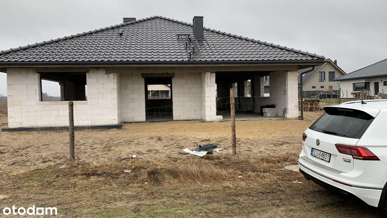 Dom jednorodzinny parterowy wolnostający stan surowy otwarty - Pełny obrazek: 5/6