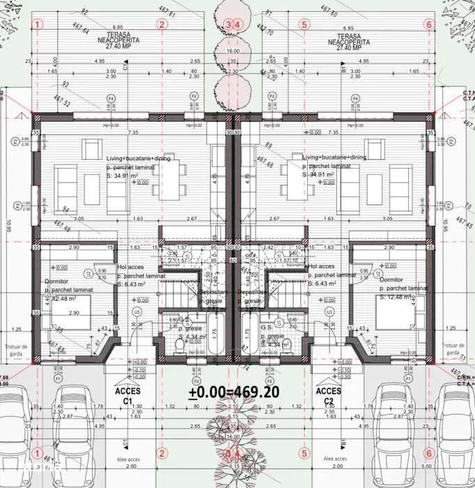 ULTIMA UNITATE! Duplex in Chinteni, 5 camere, 120mp utili,375mp teren - Imagine principală: 3/3