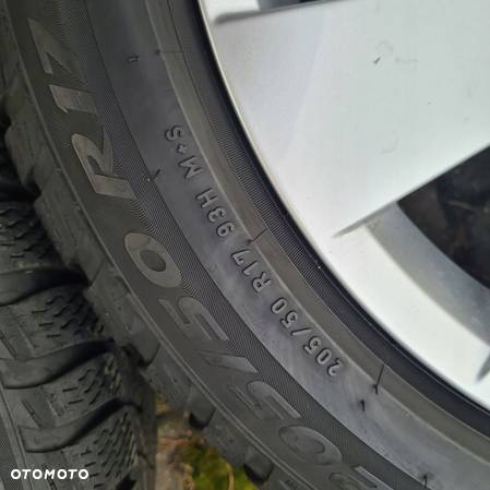 ZIMA KOŁA ORYGINAŁ VW GOLF GTI CADDY PASSAT TOURAN 205/50 R17 PIRELLI - 8