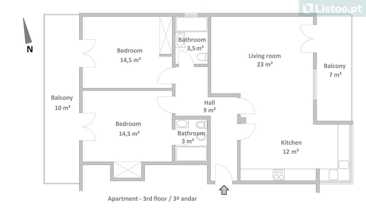 Apartamento T2+T1 com vista mar, no Monte Estoril-29
