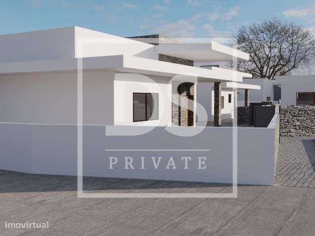 Moradia T3 Térrea unifamiliar de arquitetura moderna em fase de constr-1