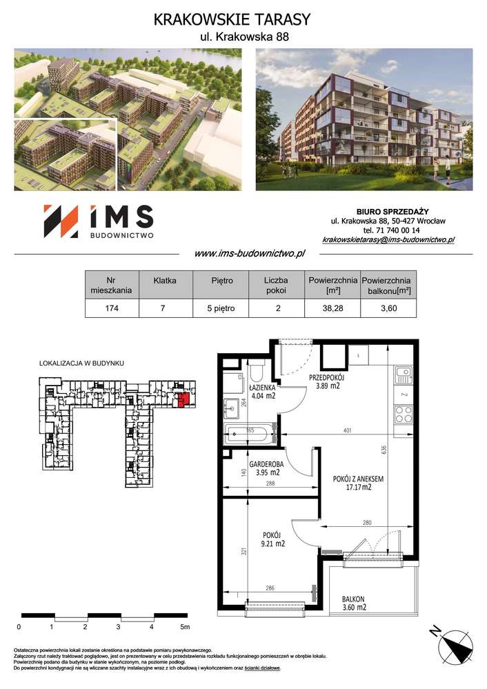 2-pokojowe mieszkanie 38m2 + balkon Bez Prowizji - Pełny obrazek: 2/9