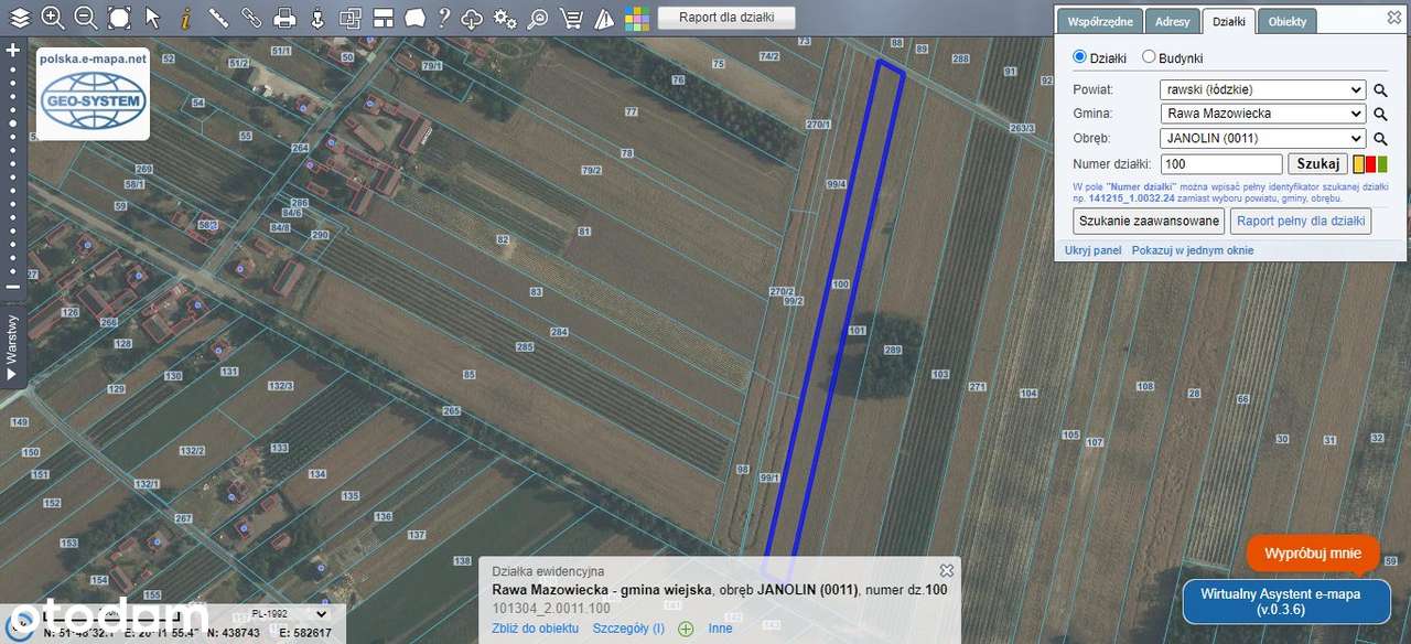 Ostatnia działka w Janolinie | rolna 0,79 ha | MPZP, Asfalt, Wodociąg-9