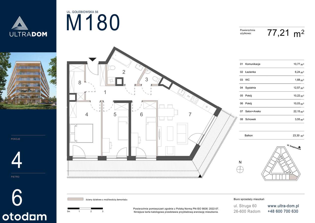 Ultradom | mieszkanie 4-pok. | M180 - Pełny obrazek: 3/10