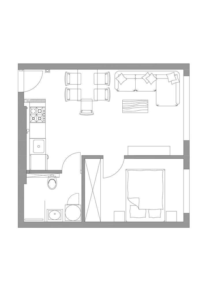 Przestronne 2 pokoje po generalnym remoncie I Brak prowizji !-5