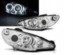 Lampy Reflektory PEUGEOT 206 od 2002- RINGI CCFL - 1