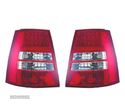 FAROLINS TRASEIROS LED PARA VOLKSWAGEN VW GOLF 4 IV VARIANT 97-03 VERMELHO BRANCO - 1