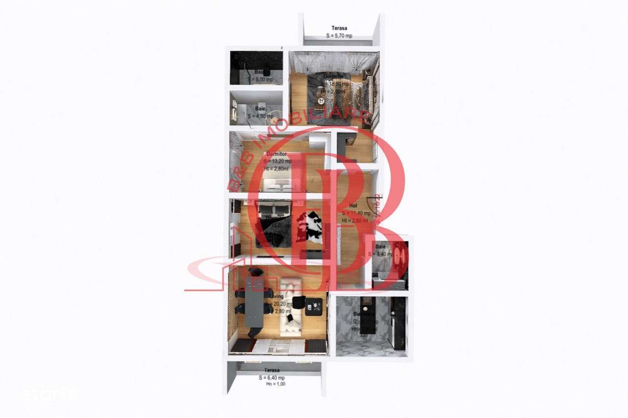 Apartament 4 camera 3 bai suprafata generoasa Pallady Sector 3