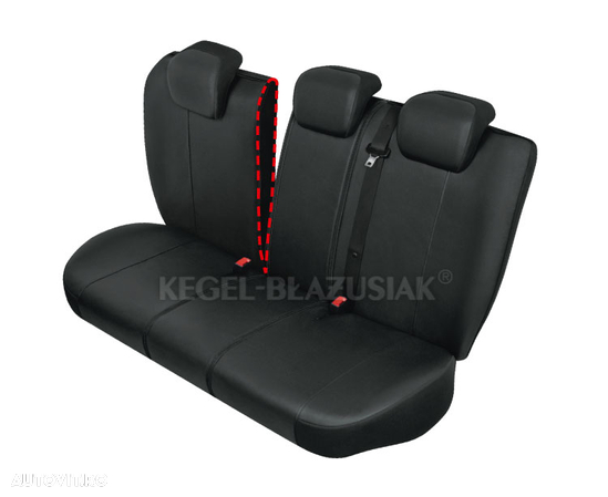 Huse scaune auto Practical L-XL-Size Super AirBag - Spate set huse auto bancheta spate imitatie piele Kegel - 2