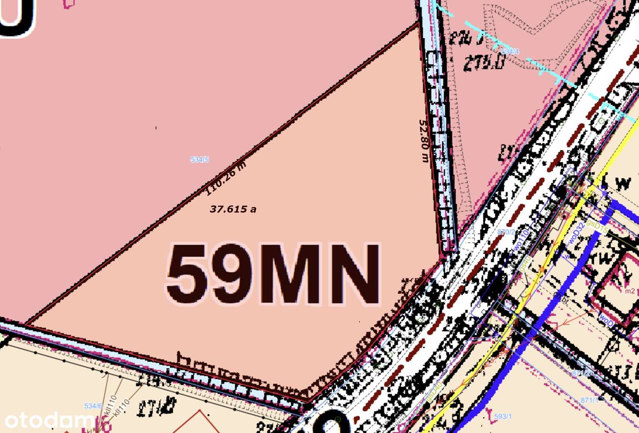Działka Usługowa Mieszkaniowa 1.7ha w Sarnowie (gm. Psary) przy S86-4