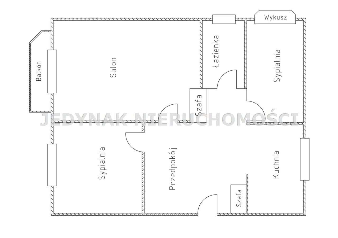 Mieszkanie, 56,99 m², Nakło nad Notecią-10