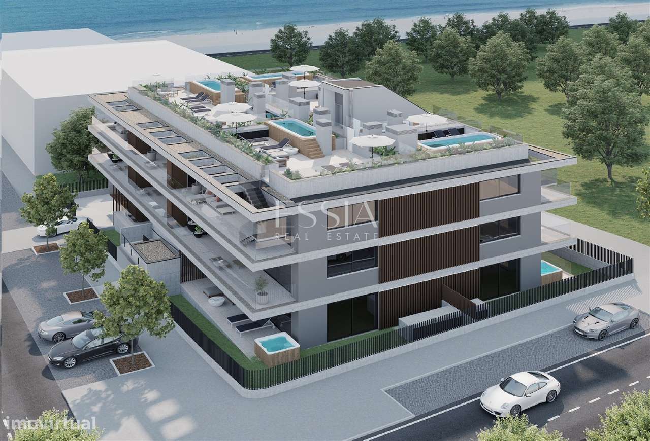 T4 com Rooftop de 76 m2, SwimSpa Vistas Mar em Canidelo-13