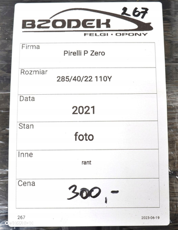 Pirelli P Zero 1x 285/40/22 110 Y - 6