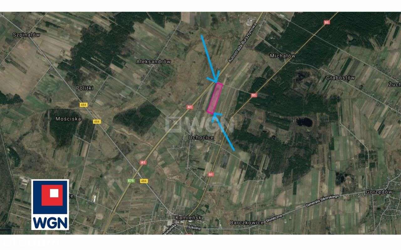 Teren inwestycyjny 5ha przy A1 - Pełny obrazek: 5/7