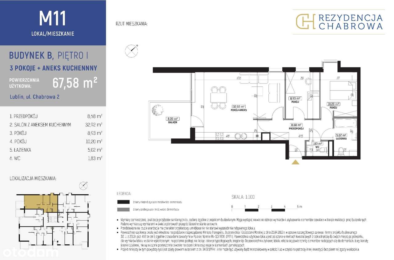 Nowe mieszkanie w inw. Rezydencja Chabrowa | B.M11 - Pełny obrazek: 2/7