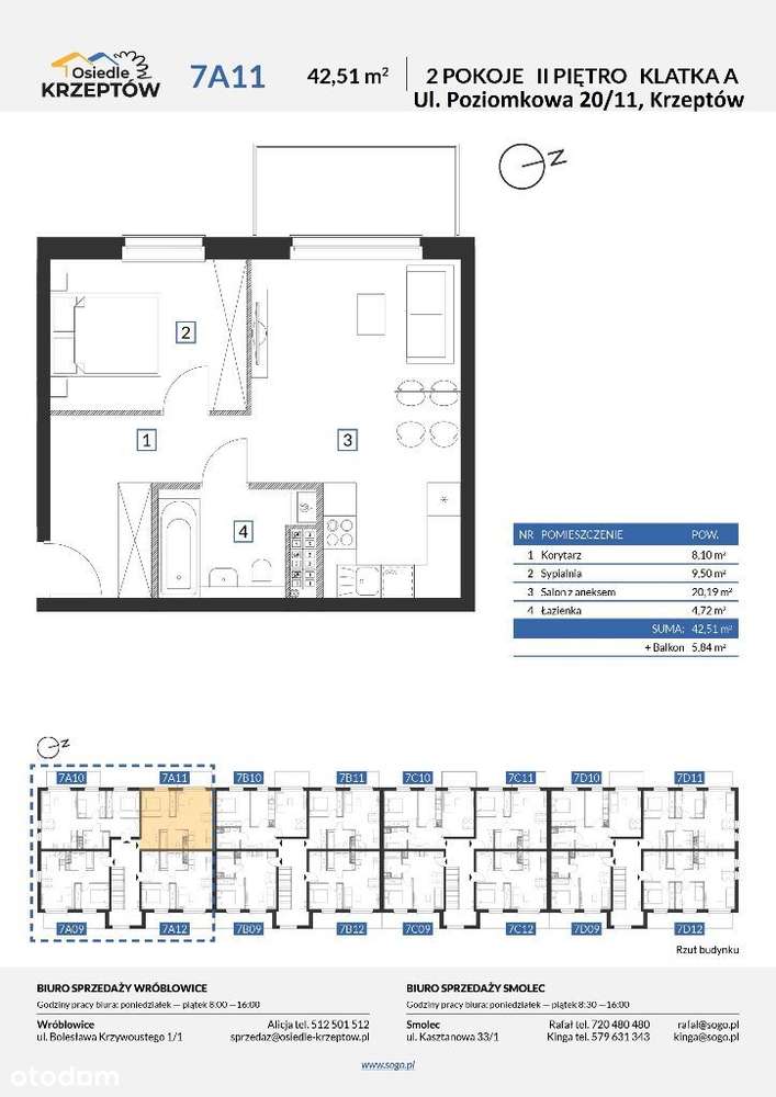 68m² DWUPOZIOMOWE przy lesie + BALKON+parking - Pełny obrazek: 2/15