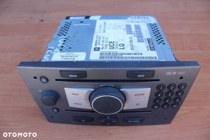 RADIO NAWIGACJA CD 70 NAVI OPEL VECTRA C SIGNUM - 1