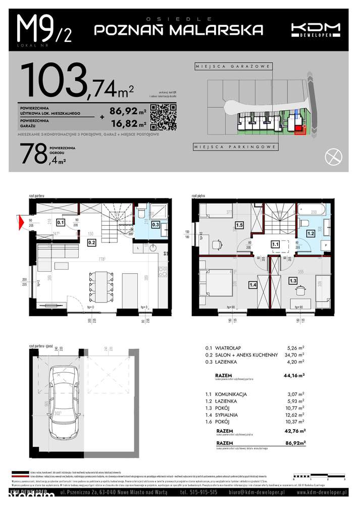 Piękny dom z ogrodem, aż 103,74 m²| M9_2 - Pełny obrazek: 2/11