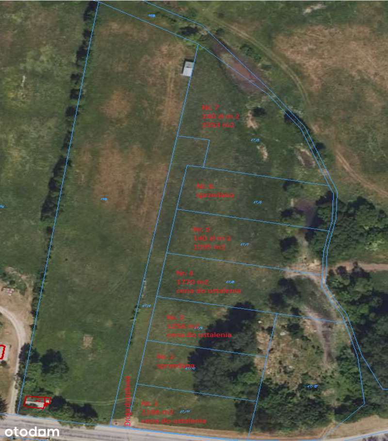 Na sprzedaż 5 działek w miejscowości Suraż - Pełny obrazek: 1/3