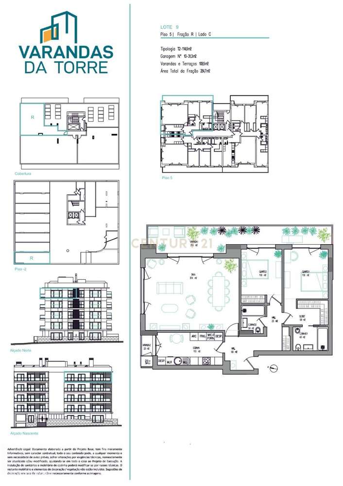 Apartamento T2 em Empreendimento Varandas da Torre em Carcavelos (Nova-21