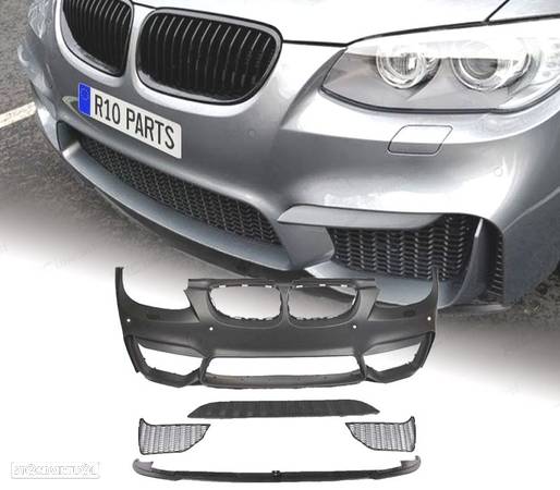 PARA-CHOQUES FRONTAL PARA BMW E92 LCI 10-14 LOOK M4 PDC + SPOILER LIP - 1