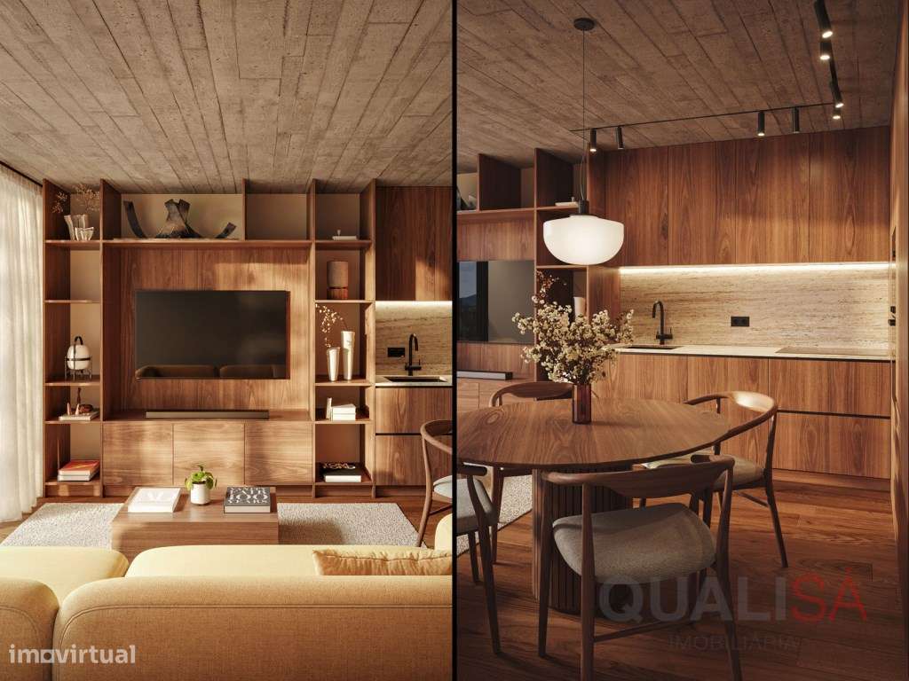 Apartamento T3 novo com varanda em empreendimento de luxo no centro...-3