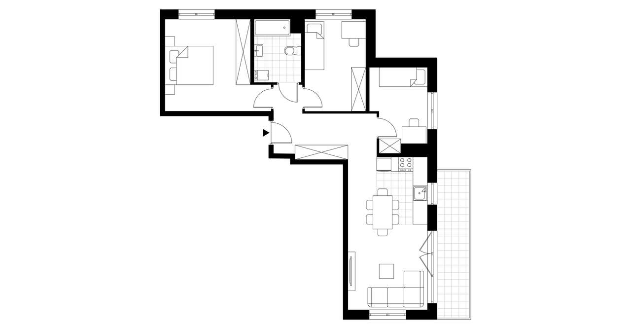 4-pokojowe mieszkanie 67m2 + balkon Bez Prowizji - Pełny obrazek: 3/7