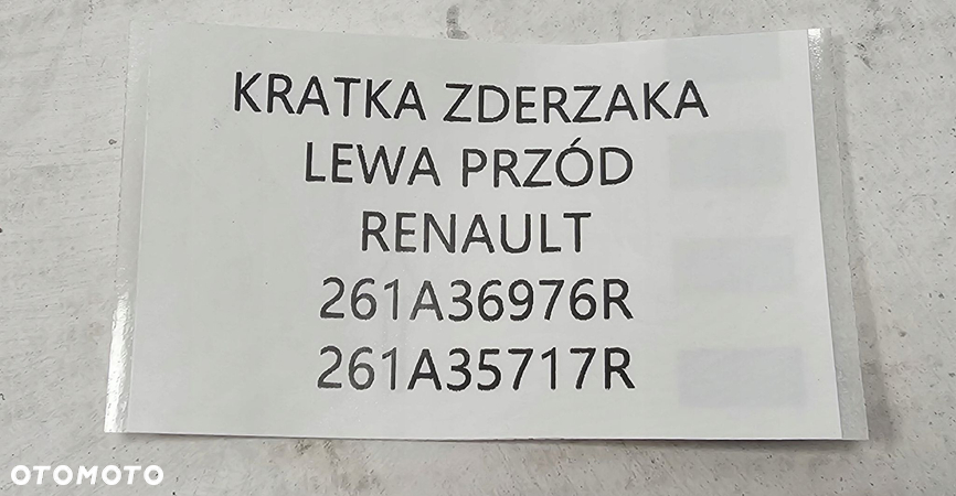 NOWA ORG KRATKA ZDERZAKA LEWY PRZÓD RENAULT MEGANE IV 4 - 6