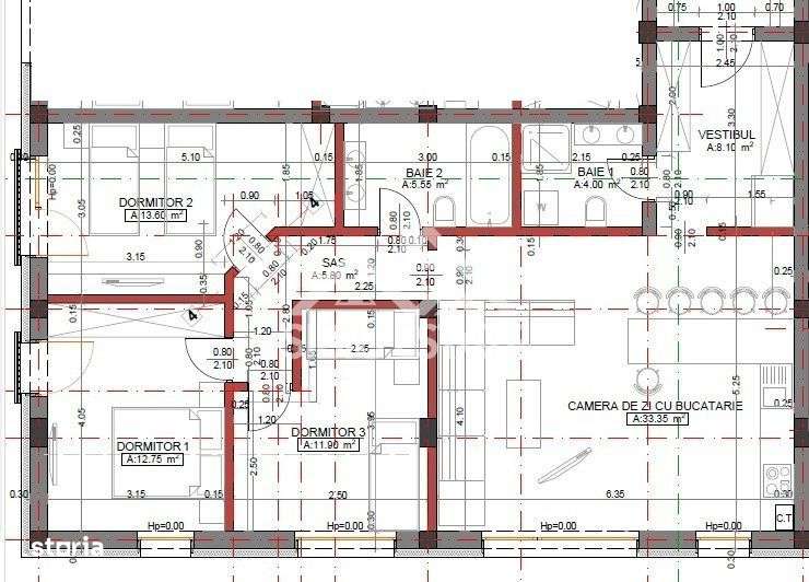 Apartament 4 camere , 95,05 mp utili , Etaj 1 , Finisaje Premium - Imagine principală: 4/8