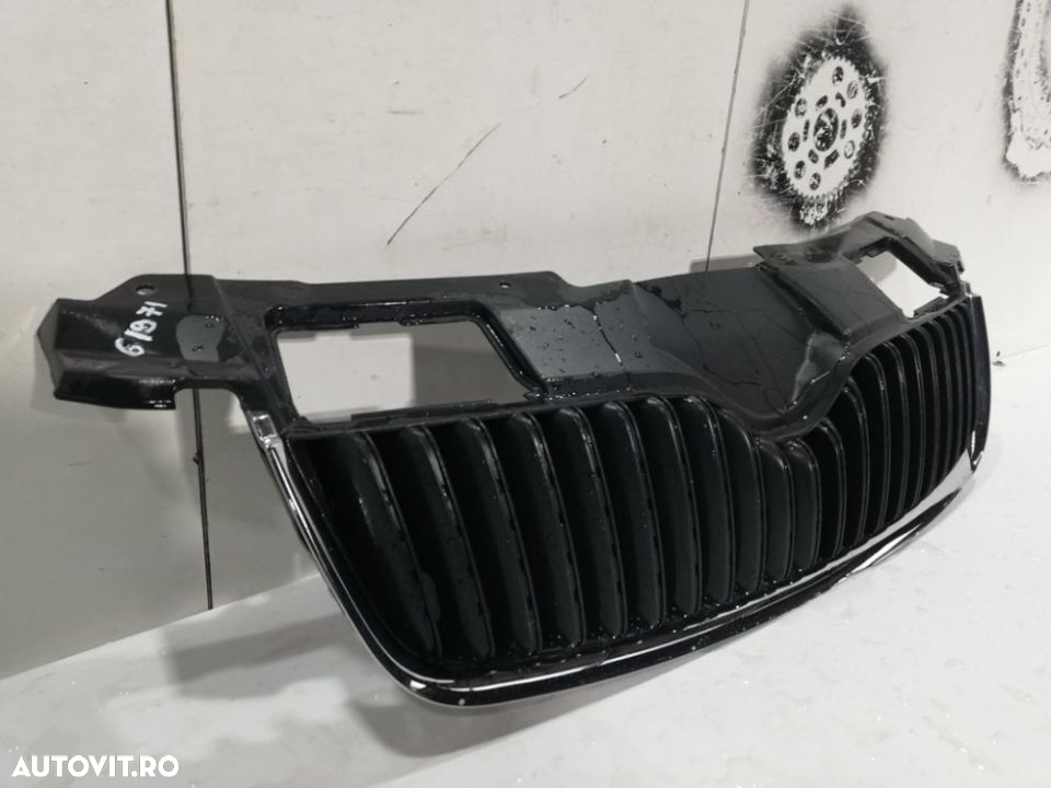 Grila radiator Skoda Fabia 2 An 2007 2008 2009 2010 cod 5J0853668A - 6