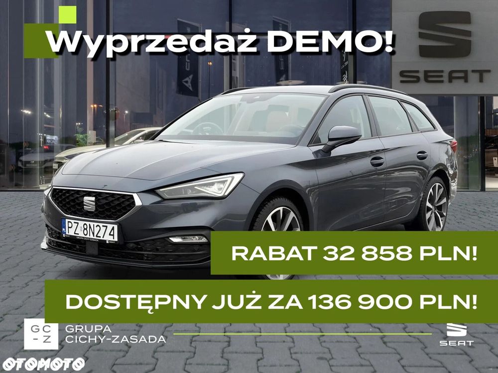 SEAT Leon-sportstourer 1.5 eTSI 150 KM 7-biegowa automa- DSG, Wyprzedaż DEMO, niski przebieg!