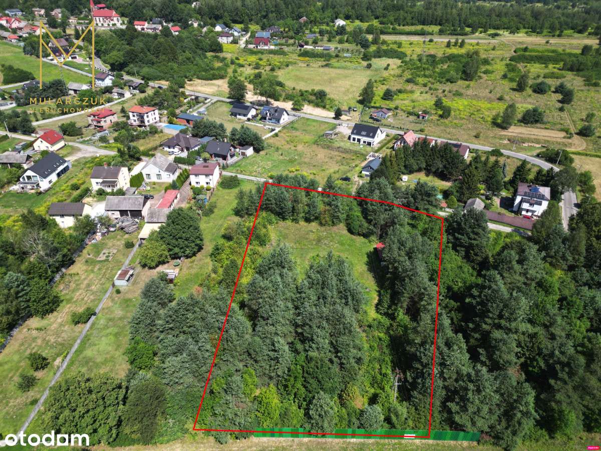Działka Budowlana 4966 m2 blisko lasu Łęka - Pełny obrazek: 1/12