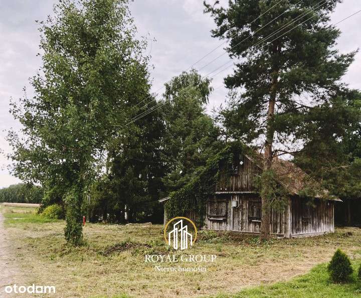 Działka z domem drewnianym - Pełny obrazek: 4/8