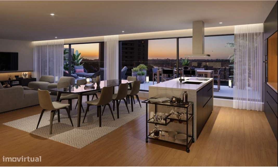 Penthouse T4 Eleven Gaia | 3 Suítes e Terraços Monumentais - Grande imagem: 4/27