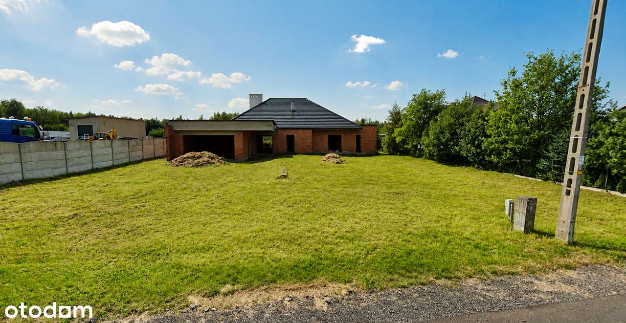DOM W STANIE SUROWYM OTWARTYM 380 m² PODDASZE | TEREN 6000 m² | PATIO