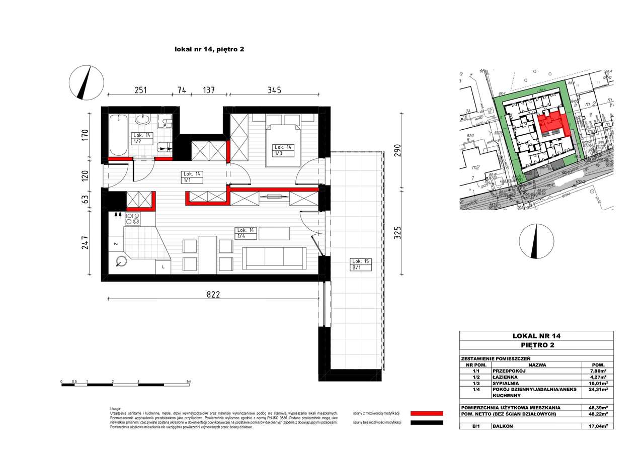 Mieszkanie 61,32m2, 3 pokoje, balkon, garaż !!!-19