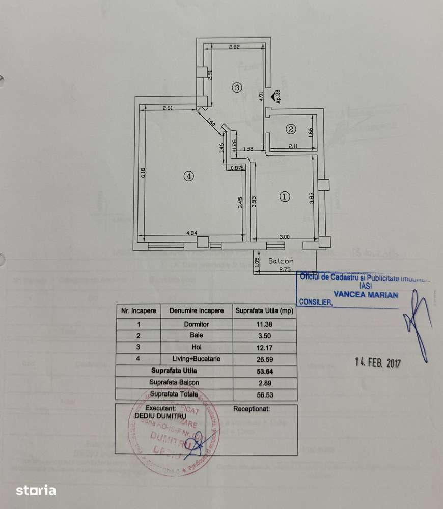 2 camere-Soleia- Valea Lupului- 56mp- etaj 3 - 93.000 euro-5
