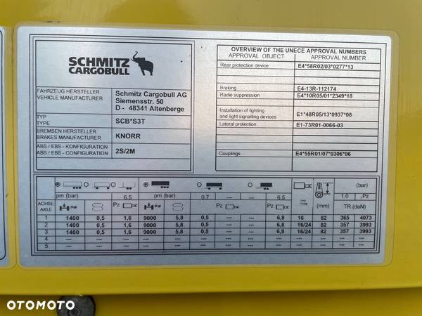 Schmitz Cargobull Standart / Sprowadzona z Niemiec / rok 2021 - 15